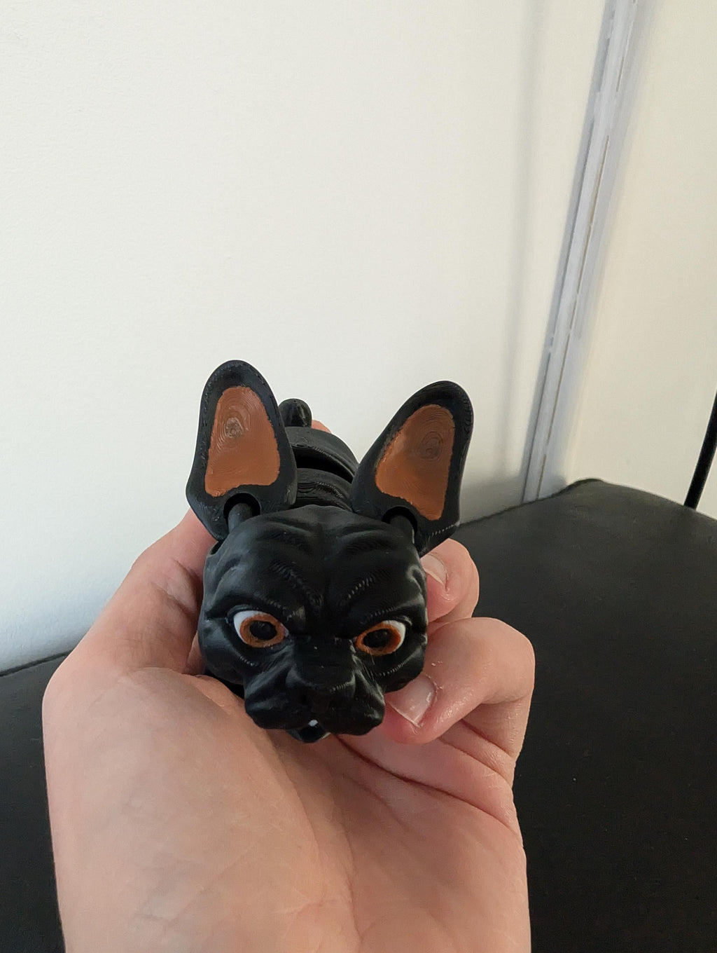 Handcrafted Posable French Bulldog Figurine - Adorable 3D Printed Pet