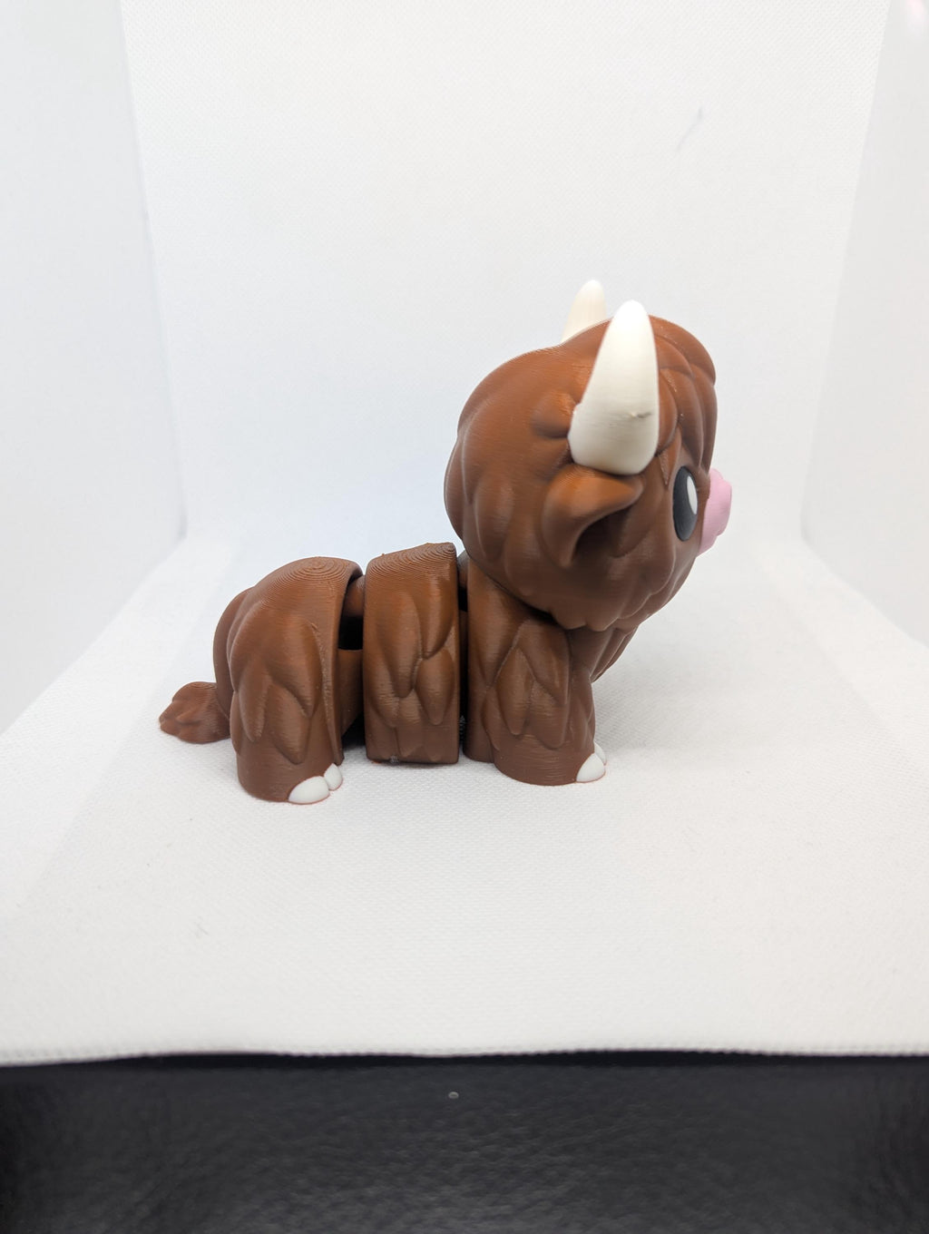 Quirky Articulated Highland Cow Collectible Sculpture