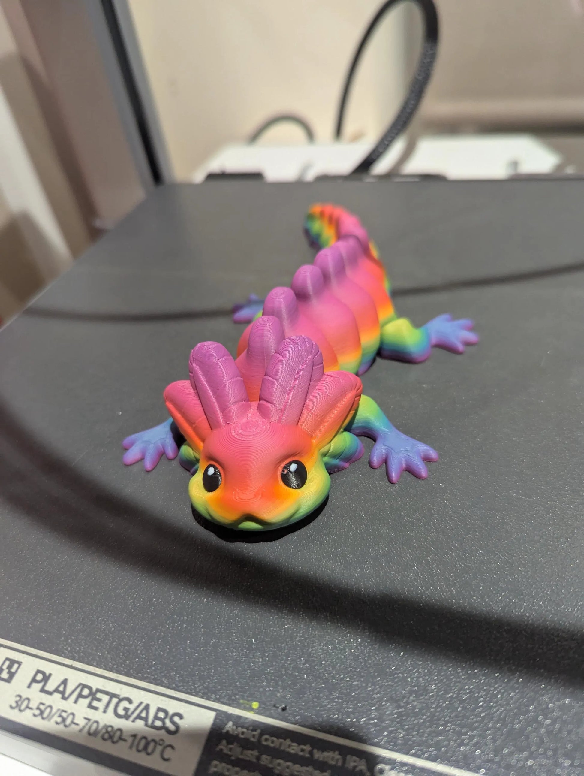 Custom 3D Printed Articulated Axolotl